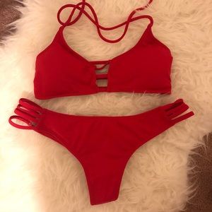 Red Midori bikini set